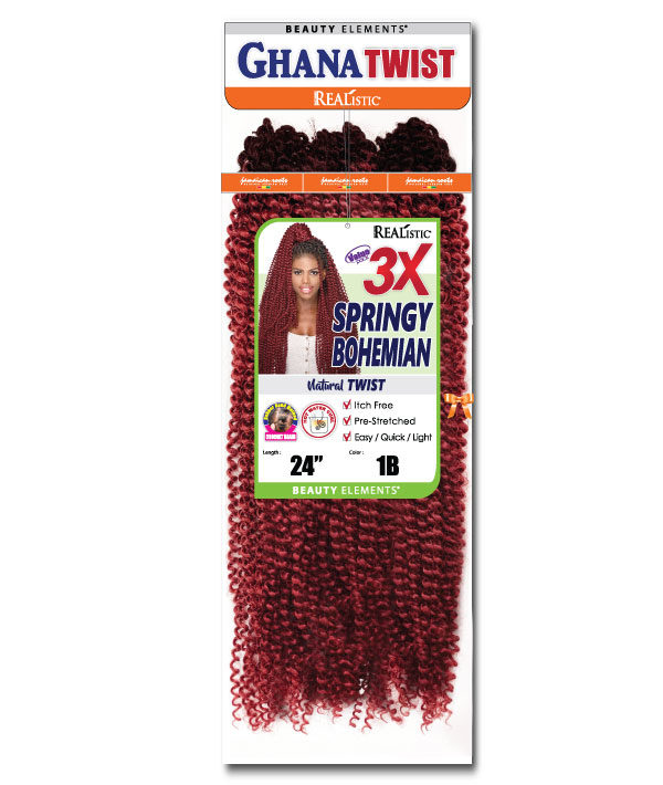 3X GHANA SPRINGY BOHEMIAN 24″ – Bijoux Hair