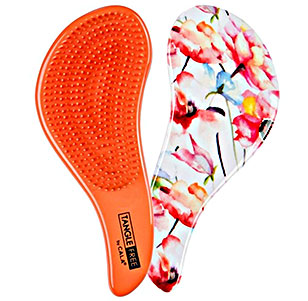 TANGLE -FREE HAIR BRUSH – CORAL FLORAL